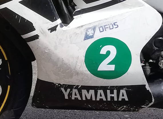 Image linking to the Rider Numbers page for details of  and the  on offer there: Details of the numbers used by riders in the Yamaha Past Masters series.